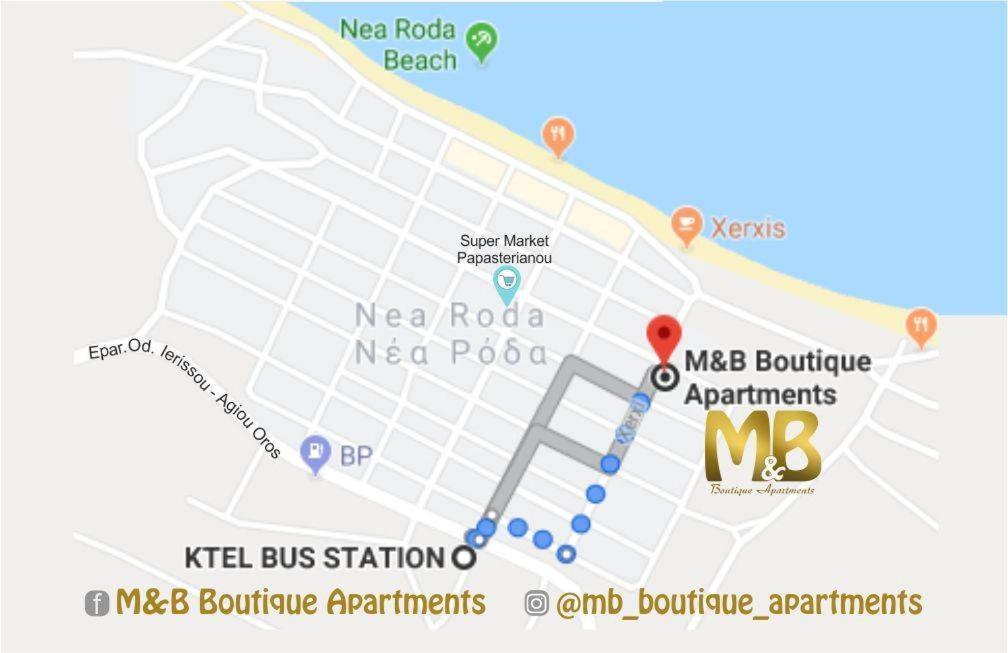 M&B Boutique Apartments Nea Roda Exterior photo